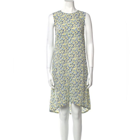 Equipment 100% Silk Floral Hi-lo Sleeveless Dress - Picture 3 of 9